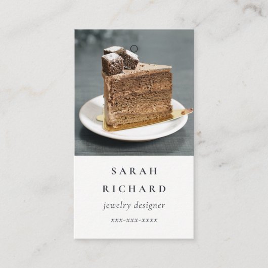 Eenvoudige Minimal Custom Photo Prijs Label Naam (Voorkant)