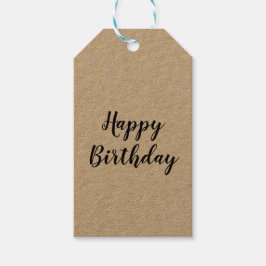 Eenvoudige minimal Happy Birth Day cadeau labels Cadeaulabel