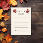 Eenvoudige Minimal Herfst Leaf Cream Bruiloft Advieskaart<br><div class="desc">Deze eenvoudige trouwadvieskaart voor herfst is geïnspireerd op de delicate elegantie van de transitie van natuur, met een rustieke en eenvoudige charme die de essentie van herfst vastlegt. Dit ontwerp is voorzien van een minimalistische boho esdoorn blad, op een crème achtergrond. Elk stuk in dit collectie nodigt u uit om...</div>