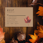 Eenvoudige Minimal Herfst Terracotta Bruiloft Menu