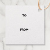 EENVOUDIGE MINIMAL TEKST STIJL GOLF FOLIE CADEAU L BEDANKJES LABELS (Achterkant)