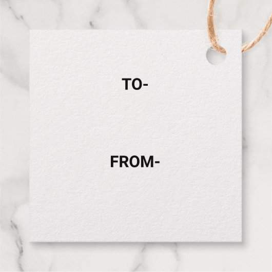 EENVOUDIGE MINIMAL TEKST STIJL GOLF FOLIE CADEAU L BEDANKJES LABELS (Achterkant)