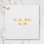 EENVOUDIGE MINIMAL TEKST STIJL GOLF FOLIE CADEAU L BEDANKJES LABELS (Voorkant)