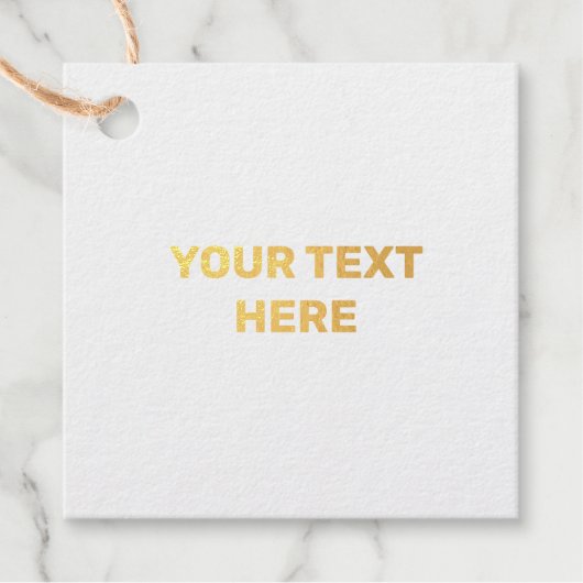 EENVOUDIGE MINIMAL TEKST STIJL GOLF FOLIE CADEAU L BEDANKJES LABELS (Voorkant)