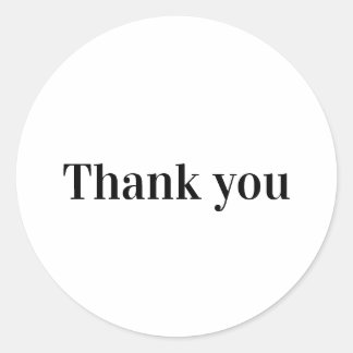 EENVOUDIGE MINIMAL TEXT STYLE CLASSIC RONDE STICKE RONDE STICKER