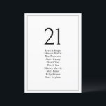 Eenvoudige Minimal Trouwtafel Zitkaart Kaarten<br><div class="desc">Deze aanpasbare Kaart met een zitkaart is ontworpen om te coördineren met ons minimalistische bruiloft collectie en heeft een modern script met een minimalistische lay-out. Perfect voor elk seizoen. Als u van tevoren wijzigingen wilt aanbrengen,  selecteert u Aanpassen -> Bewerken met de ontwerptool.</div>