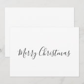 EENVOUDIGE MINIMAL vrolijke kerstKaart Bedankkaart (Voorkant / Achterkant)