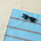 Eenvoudige minimale aangepaste bedrijfs-Logo &teks Strandlaken (In situ)