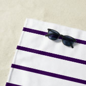 Eenvoudige minimale aangepaste bedrijfs-Logo &teks Strandlaken (In situ)