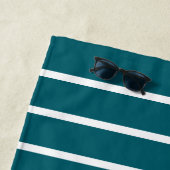 Eenvoudige minimale aangepaste bedrijfs-Logo &teks Strandlaken (In situ)