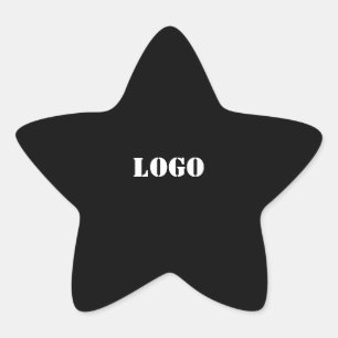 eenvoudige minimale aangepaste LOGO MONOGRAM PERSO Ster Sticker