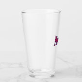eenvoudige minimale aangepaste naam monogram klass glas (Rechts)
