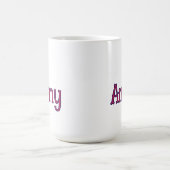 eenvoudige minimale aangepaste naam monogram klass koffiemok (Center)
