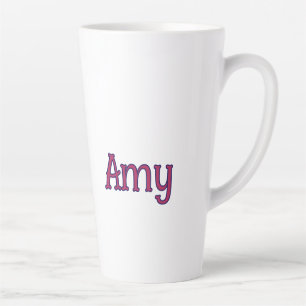 eenvoudige minimale aangepaste naam monogram klass latte mok