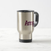 eenvoudige minimale aangepaste naam monogram klass reisbeker (Voorkant rechts)