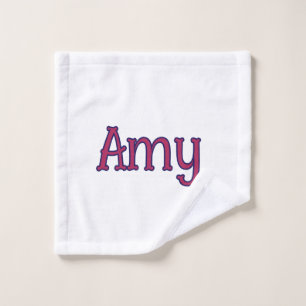 eenvoudige minimale aangepaste naam monogram klass washandje