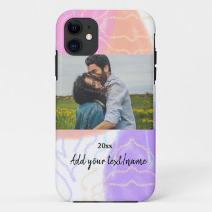eenvoudige minimale aangepaste naam monogram koppe Case-Mate iPhone case