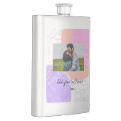 eenvoudige minimale aangepaste naam monogram koppe flacon (Rechts)