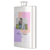eenvoudige minimale aangepaste naam monogram koppe flacon (Links)