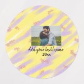 eenvoudige minimale aangepaste naam monogram tekst labels (Design 2)
