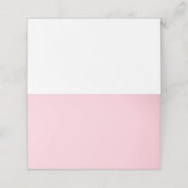 eenvoudige minimale aangepaste pastelgewoonte voor plaatskaartje (Buitenkant ongevouwen)