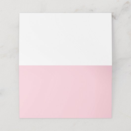 eenvoudige minimale aangepaste pastelgewoonte voor plaatskaartje (Buitenkant ongevouwen)