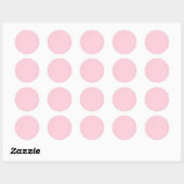 eenvoudige minimale aangepaste pastelgewoonte voor ronde sticker (Vel)