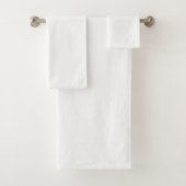 eenvoudige minimale aangepaste voeg uw logo adres bad handdoek (Insitu)