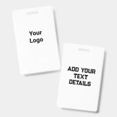 eenvoudige minimale aangepaste waterverf voeg logo badge (Voor- en achterkant)