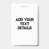 eenvoudige minimale aangepaste waterverf voeg logo badge (Achterkant)