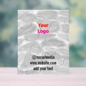 eenvoudige minimale aangepaste waterverf voegt log acryl bord (Neutraal)