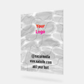 eenvoudige minimale aangepaste waterverf voegt log acryl bord (Hoek)