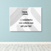 eenvoudige minimale aangepaste waterverf voegt log canvas afdruk (Insitu (Houten vloer))