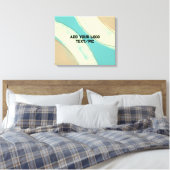 eenvoudige minimale aangepaste waterverf voegt log canvas afdruk (Insitu (Slaapkamer))