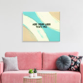 eenvoudige minimale aangepaste waterverf voegt log canvas afdruk (Insitu (Woonkamer))