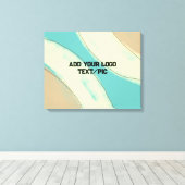 eenvoudige minimale aangepaste waterverf voegt log canvas afdruk (Insitu (Houten vloer))