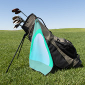 eenvoudige minimale aangepaste waterverf voegt log golfhanddoek (Groen)