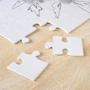 eenvoudige minimale aangepaste waterverf voegt log legpuzzel