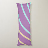 eenvoudige minimale aangepaste waterverf voegt log lichaamskussen (Achterkant (Verticaal))