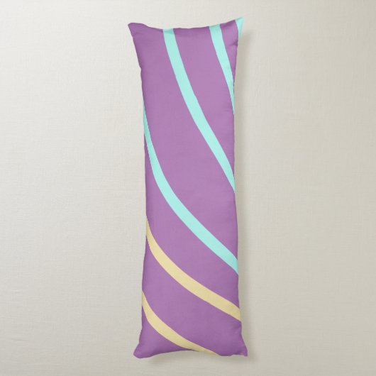 eenvoudige minimale aangepaste waterverf voegt log lichaamskussen (Achterkant (Verticaal))