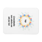 eenvoudige minimale aangepaste waterverf voegt log magneet (Horizontaal)