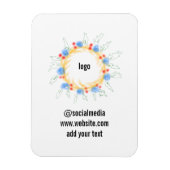 eenvoudige minimale aangepaste waterverf voegt log magneet (Verticaal)