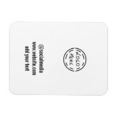 eenvoudige minimale aangepaste waterverf voegt log magneet (Horizontaal)