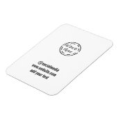 eenvoudige minimale aangepaste waterverf voegt log magneet (Linkerzijde)