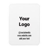 eenvoudige minimale aangepaste waterverf voegt log magneet (Verticaal)