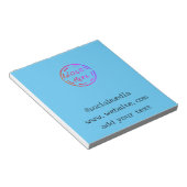 eenvoudige minimale aangepaste waterverf voegt log notitieblok (Schuin)