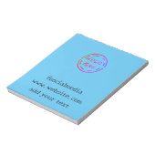 eenvoudige minimale aangepaste waterverf voegt log notitieblok (Linkerzijde)