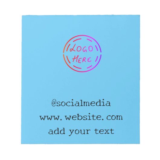 eenvoudige minimale aangepaste waterverf voegt log notitieblok (Voorkant)