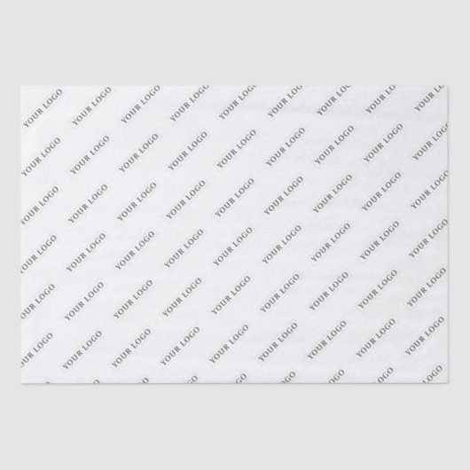 Eenvoudige minimale aangepaste zakelijke Logo Tissuepapier (Voorkant)