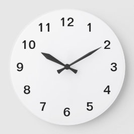 Eenvoudige minimale acrylwandklok grote klok